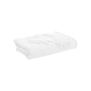 Полотенце махр.жаккард НОЖКИ 50*70 пл. 650 гр/м2. (цв.01000)