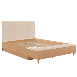 Кровать "Калипсо" 1800 с банкеткой (Дуб седан/Латте)