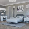 Кровать с настилом "Бержер" 120х200 см (Метрополитан Грей)