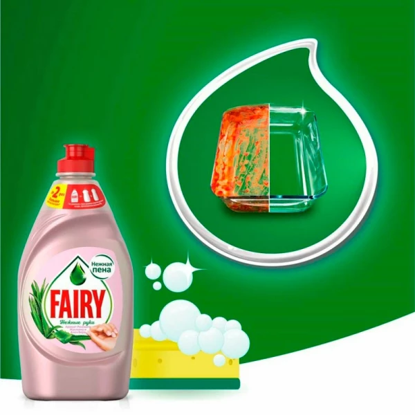 Средство для посуды "FAIRY" Нежные руки Розовый Жасмин и Алоэ вера 450 мл
