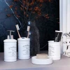 подставка д/зубн. щеток белый металл B0366S