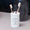 подставка д/зубн. щеток белый металл B0366S