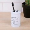 подставка д/зубн. щеток белый металл B0366S