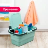 Корзина для пикника IDEA ФЛЕКС 16 л, складная, морская волна М 1239 Морская волна