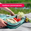 Корзина для пикника IDEA ФЛЕКС 16 л, складная, морская волна М 1239 Морская волна