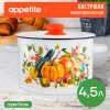 Кастрюля эмал цил Осень 4,5л ТМ Appetite