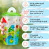 СТАКАН С ТРУБОЧКОЙ И ДЕКОРОМ "ЛЕСНАЯ СКАЗКА" 400 МЛ (Зеленый)