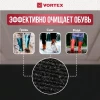 Коврик влаговпитывающий, ребристый "Nice", без борта, подложка пвх, 120х150 см "VORTEX", чёрный