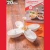Менажница 4-х секционная 20см ZD20235