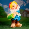 Изделие из гипса "Гном с тамтамом" арт.425