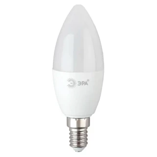 Лампы СВЕТОДИОДНЫЕ ЭКО LED B35-8W-865-E14 R  ЭРА (диод, свеча, 8Вт, хол, E14) 5888